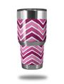 WraptorSkinz Skin Wrap compatible with RTIC 30oz ORIGINAL 2017 AND OLDER Tumblers Zig Zag Pinks (TUMBLER NOT INCLUDED)