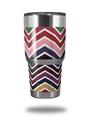 WraptorSkinz Skin Wrap compatible with RTIC 30oz ORIGINAL 2017 AND OLDER Tumblers Zig Zag Colors 02 (TUMBLER NOT INCLUDED)