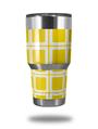 WraptorSkinz Skin Wrap compatible with RTIC 30oz ORIGINAL 2017 AND OLDER Tumblers Squared Yellow (TUMBLER NOT INCLUDED)