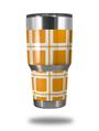 WraptorSkinz Skin Wrap compatible with RTIC 30oz ORIGINAL 2017 AND OLDER Tumblers Squared Orange (TUMBLER NOT INCLUDED)