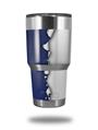 WraptorSkinz Skin Wrap compatible with RTIC 30oz ORIGINAL 2017 AND OLDER Tumblers Ripped Colors Blue White (TUMBLER NOT INCLUDED)