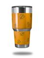 WraptorSkinz Skin Wrap compatible with RTIC 30oz ORIGINAL 2017 AND OLDER Tumblers Anchors Away Orange (TUMBLER NOT INCLUDED)