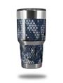 WraptorSkinz Skin Wrap compatible with RTIC 30oz ORIGINAL 2017 AND OLDER Tumblers HEX Mesh Camo 01 Blue (TUMBLER NOT INCLUDED)