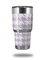 WraptorSkinz Skin Wrap compatible with RTIC 30oz ORIGINAL 2017 AND OLDER Tumblers Houndstooth Lavender (TUMBLER NOT INCLUDED)