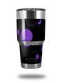 WraptorSkinz Skin Wrap compatible with RTIC 30oz ORIGINAL 2017 AND OLDER Tumblers Lots of Dots Purple on Black (TUMBLER NOT INCLUDED)