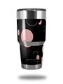 WraptorSkinz Skin Wrap compatible with RTIC 30oz ORIGINAL 2017 AND OLDER Tumblers Lots of Dots Pink on Black (TUMBLER NOT INCLUDED)