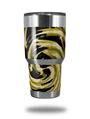 WraptorSkinz Skin Wrap compatible with RTIC 30oz ORIGINAL 2017 AND OLDER Tumblers Alecias Swirl 02 Yellow (TUMBLER NOT INCLUDED)