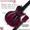 Abstract 01 Pink WraptorSkinz  Skin fits XBOX 360 & PS3 Guitar Hero III Les Paul Controller (GUITAR NOT INCLUDED)