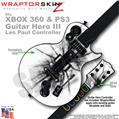 Lightning Black WraptorSkinz  Skin fits XBOX 360 & PS3 Guitar Hero III Les Paul Controller (GUITAR NOT INCLUDED)