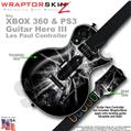 Lightning White WraptorSkinz  Skin fits XBOX 360 & PS3 Guitar Hero III Les Paul Controller (GUITAR NOT INCLUDED)