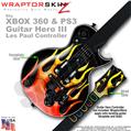 Metal Flames WraptorSkinz  Skin fits XBOX 360 & PS3 Guitar Hero III Les Paul Controller (GUITAR NOT INCLUDED)