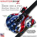 Ole Glory WraptorSkinz  Skin fits XBOX 360 & PS3 Guitar Hero III Les Paul Controller (GUITAR NOT INCLUDED)