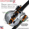 Ripped Metal Fire WraptorSkinz  Skin fits XBOX 360 & PS3 Guitar Hero III Les Paul Controller (GUITAR NOT INCLUDED)