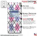 Argyle Pink and Blue iPod Mini Tune Tattoo Kit