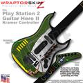 PS2 Guitar Hero II Kramer WWII Bomber Plane Faceplate Skin