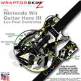 Abstract 02 Yellow Skin by WraptorSkinz TM fits Nintendo Wii Guitar Hero III (3) Les Paul Controller (GUITAR NOT INCLUDED)