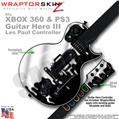 Chrome Drip on Black WraptorSkinz  Skin fits XBOX 360 & PS3 Guitar Hero III Les Paul Controller (GUITAR NOT INCLUDED)