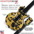 Leopard Skin fits XBOX 360 & PS3 Guitar Hero III Les Paul Controller (GUITAR NOT INCLUDED)