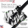 Zebra Stripes WraptorSkinz  Skin fits XBOX 360 & PS3 Guitar Hero III Les Paul Controller (GUITAR NOT INCLUDED)