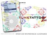 Flowery iPod Tune Tattoo Kit (fits 4th Gen iPods)