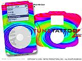 Raindow Swirl iPod Tune Tattoo Kit (fits 4th Gen iPods)