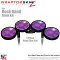 Stardust Purple Skin by WraptorSkinz fits Rock Band Drum Set for Nintendo Wii, XBOX 360, PS2 & PS3 (DRUMS NOT INCLUDED)