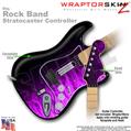 Fire Purple WraptorSkinz  Skin fits Rock Band Stratocaster Guitar for Nintendo Wii, XBOX 360, PS2 & PS3 (GUITAR NOT INCLUDED)