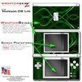 Nintendo DS Lite Skin Abstract 01 Green WraptorSkinz Kit by TuneTattooz