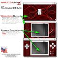 Nintendo DS Lite Skin Abstract 01 Red WraptorSkinz Kit by TuneTattooz