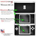 Nintendo DS Lite Skin Colorburst Gray WraptorSkinz Kit by TuneTattooz