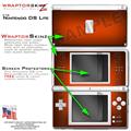 Nintendo DS Lite Skin Colorburst Orange WraptorSkinz Kit by TuneTattooz