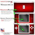 Nintendo DS Lite Skin Colorburst Red WraptorSkinz Kit by TuneTattooz