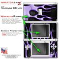 Nintendo DS Lite Skin Metal Flames Purple WraptorSkinz Kit by TuneTattooz