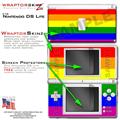 Nintendo DS Lite Skin Rainbow Stripes WraptorSkinz Kit by TuneTattooz
