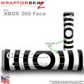 Bullseye Black and White Skin by WraptorSkinz TM fits XBOX 360 Factory Faceplates