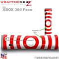 Bullseye Red and White Skin by WraptorSkinz TM fits XBOX 360 Factory Faceplates