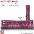 Fire Pink Skin by WraptorSkinz TM fits XBOX 360 Factory Faceplates