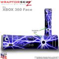 Lightning Blue Skin by WraptorSkinz TM fits XBOX 360 Factory Faceplates