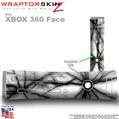 Lightning Black Skin by WraptorSkinz TM fits XBOX 360 Factory Faceplates