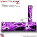 Lightning Purple Skin by WraptorSkinz TM fits XBOX 360 Factory Faceplates