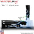 Metal Flames Blue Skin by WraptorSkinz TM fits XBOX 360 Factory Faceplates