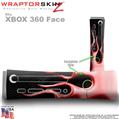 Metal Flames Red Skin by WraptorSkinz TM fits XBOX 360 Factory Faceplates
