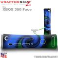 Alecias Swirl 01 Blue Skin by WraptorSkinz TM fits XBOX 360 Factory Faceplates