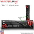 Barbwire Hearts Red Skin by WraptorSkinz TM fits XBOX 360 Factory Faceplates