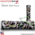 Neon Swoosh on Black Skin by WraptorSkinz TM fits XBOX 360 Factory Faceplates
