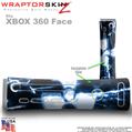 Radioactive Blue Skin by WraptorSkinz TM fits XBOX 360 Factory Faceplates