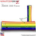 Rainbow Stripes Skin by WraptorSkinz TM fits XBOX 360 Factory Faceplates