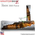 Ripped Metal Fire Skin by WraptorSkinz TM fits XBOX 360 Factory Faceplates