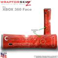 Stardust Red Skin by WraptorSkinz TM fits XBOX 360 Factory Faceplates