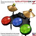 Stardust Colors Skin by WraptorSkinz fits Guitar Hero 4 World Tour Drum Set for Nintendo Wii, XBOX 360, PS2 & PS3 (DRUMS NOT INCLUDED)